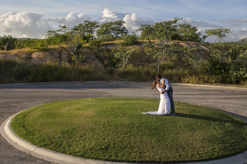 Jessica & Kevin Trash The Dress afert Wedding Day at Dreams Los Cabos Resort