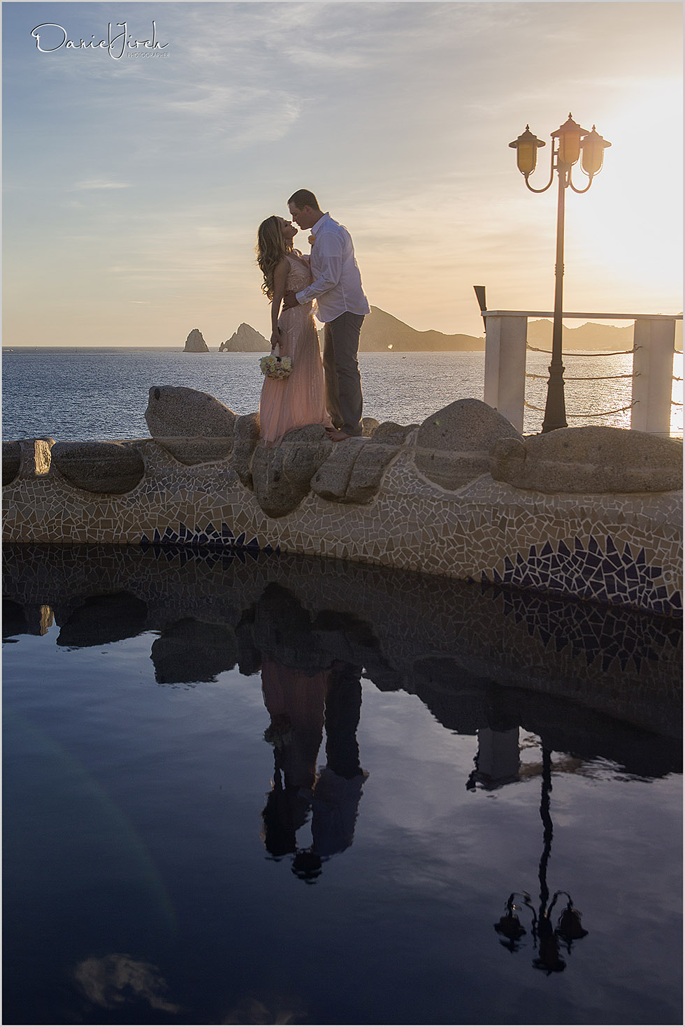 Cabo San Lucas Elopement and Engagement Pictures at Flora Farm and Sunset Da Mona Lisa
