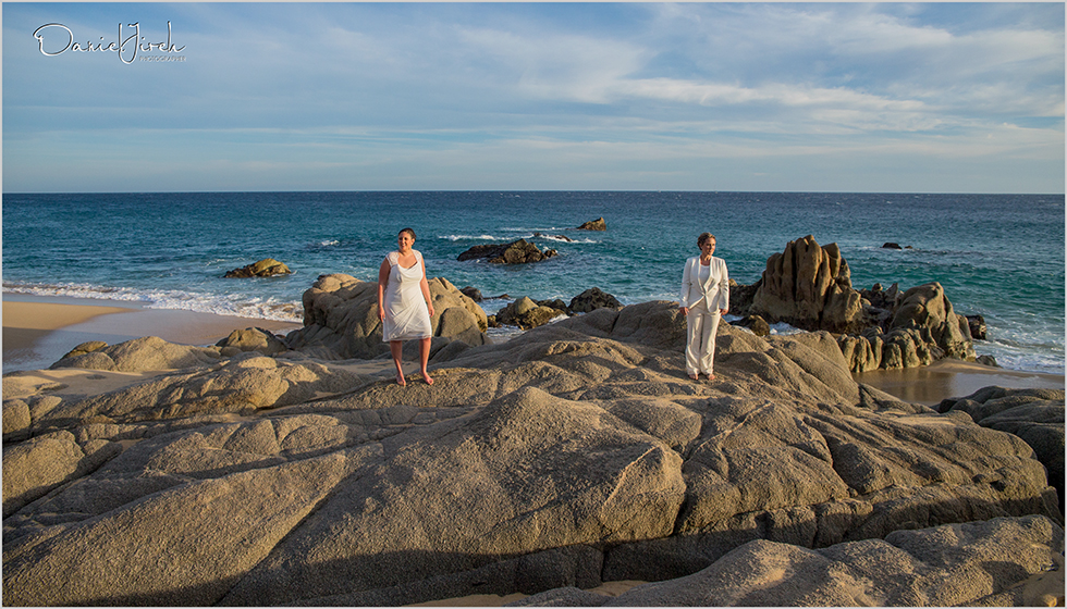 Pedregal Beach Cabo San Lucas Bride & Bride Wedding, Cabo Wedding Services by Tammy Wolff