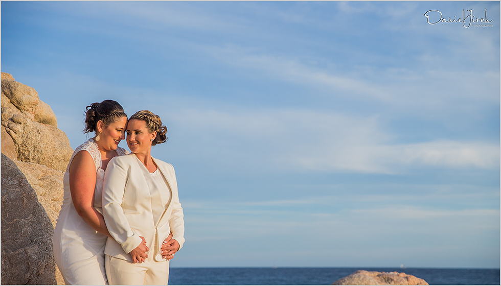 Pedregal Beach Cabo San Lucas Bride & Bride Wedding, Cabo Wedding Services by Tammy Wolff