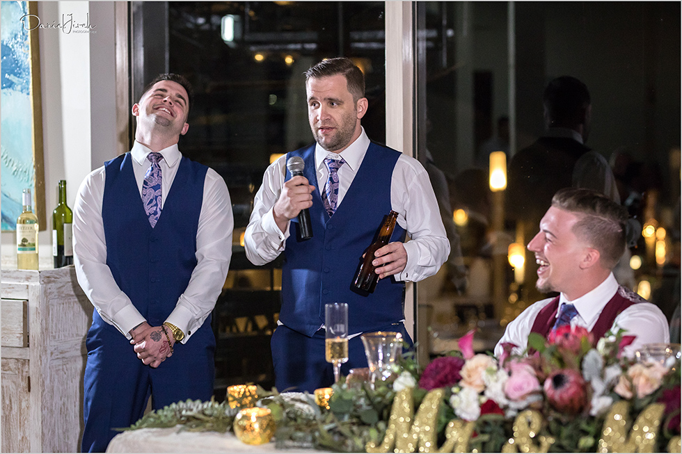 groomsmen give toast