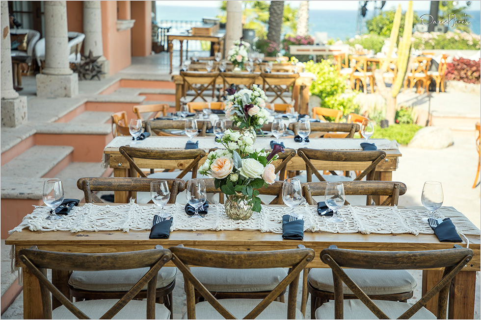 beautiful tables at vista ballena birthday party